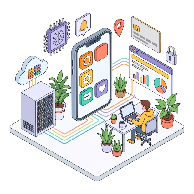 Back-office, API et fonctionnalités d’intelligence artificielle d’une application mobile