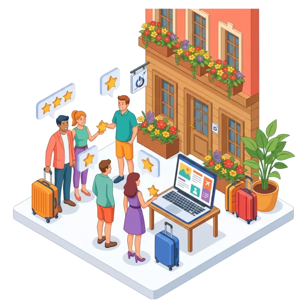 Avis clients et contenus pour le référencement hôtel