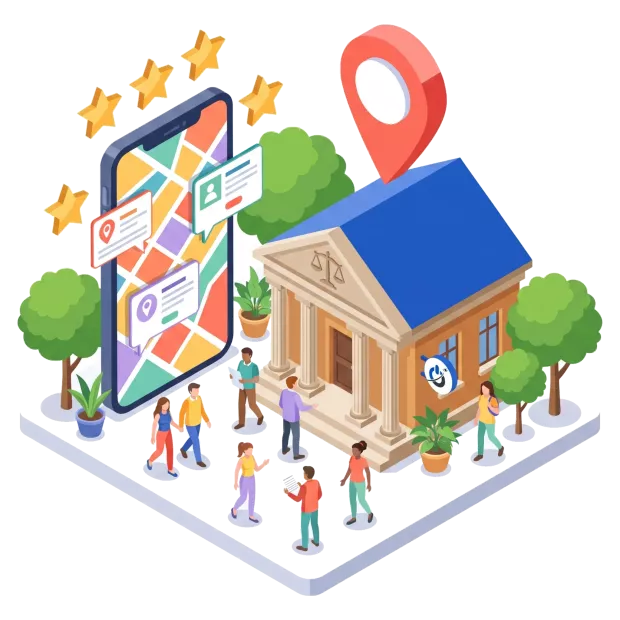 Référencement local d’un cabinet d’avocats dans Google Maps avec avis clients