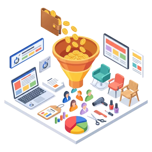 Prix de la gestion Google Ads et budget publicitaire pour salon de coiffure ou institut de beauté