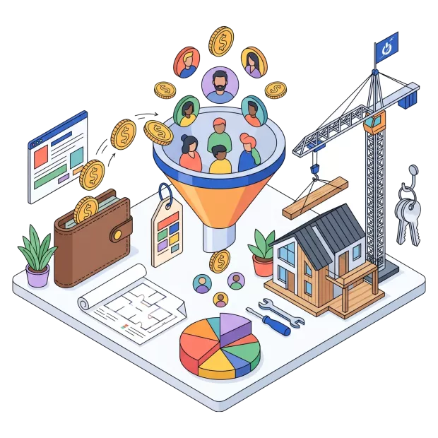 Prix de la gestion Google Ads et budget publicitaire pour constructeur de maisons individuelles