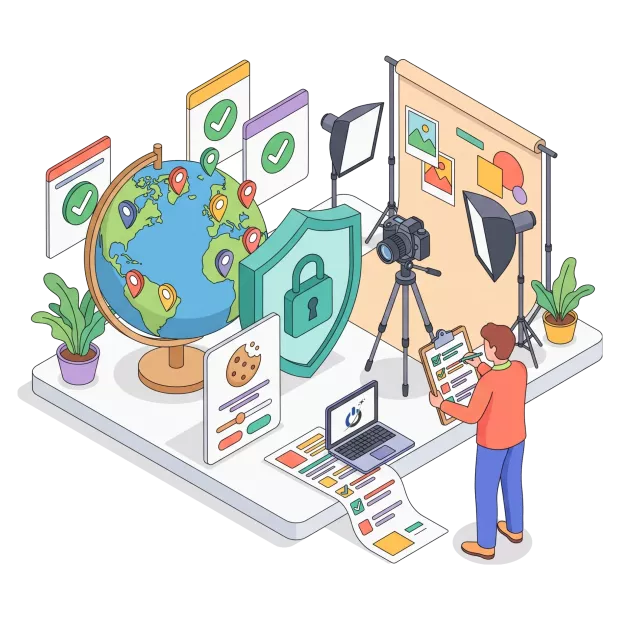 Conformité RGPD, nLPD et Loi 25 du site internet pour photographe professionnel