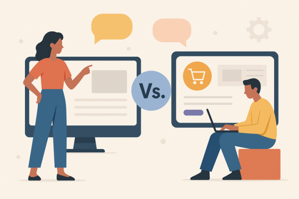 Site vitrine vs mini-ecommerce : comment choisir sans se tromper ?