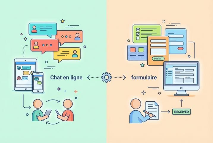 Chat en ligne vs formulaire : quand l’instantané fait la différence