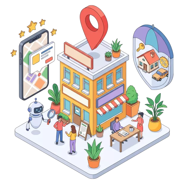 Référencement courtier sur Google, Google Maps et dans les réponses des IA