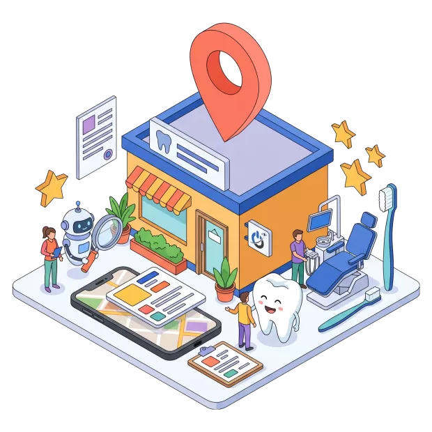 Référencement dentiste sur Google, Google Maps et dans les réponses des IA