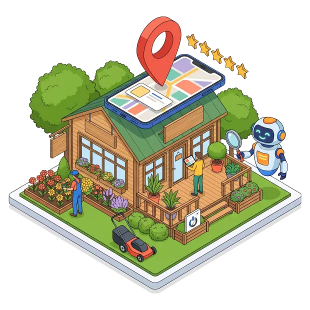 Référencement paysagiste sur Google, Google Maps et dans les réponses des IA
