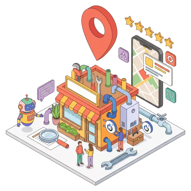 Référencement plombier sur Google, Google Maps et dans les réponses des IA