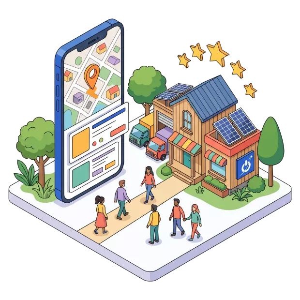 Référencement local pour électricien sur Google Maps