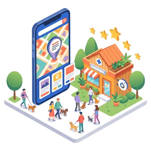 Référencement local pour clinique vétérinaire sur Google Maps