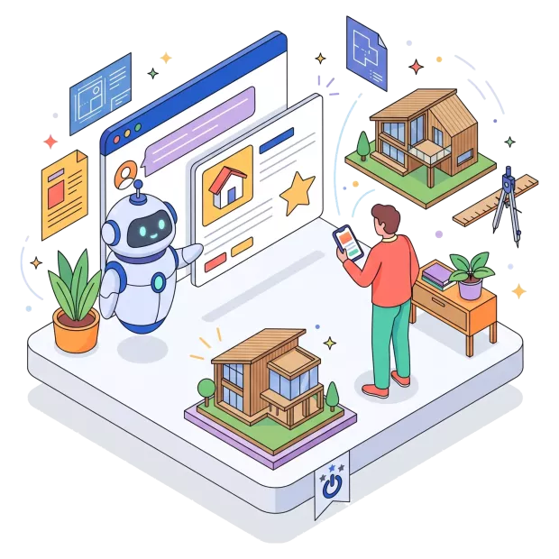 Référencement IA (GEO) : un assistant IA recommande un architecte