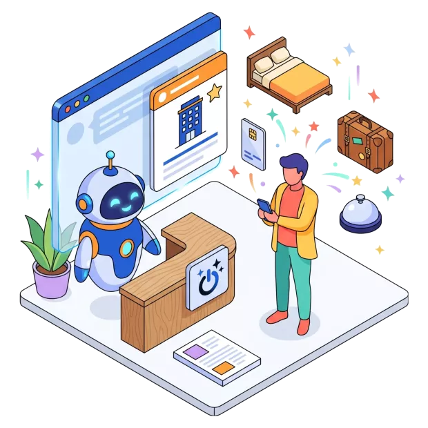 Référencement IA (GEO) : un assistant IA recommande un hôtel