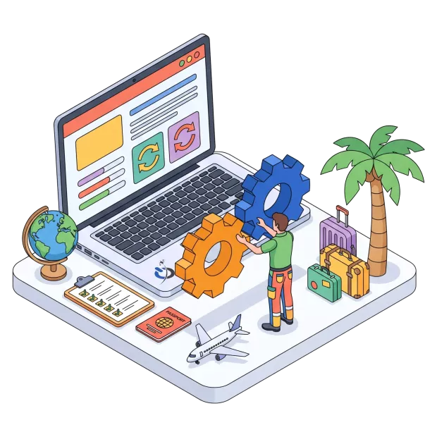 Mises à jour et maintenance technique du site internet pour agence de voyage ou tour-opérateur