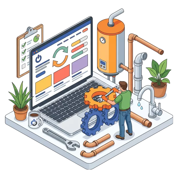 Mises à jour et maintenance technique du site internet pour plombier chauffagiste