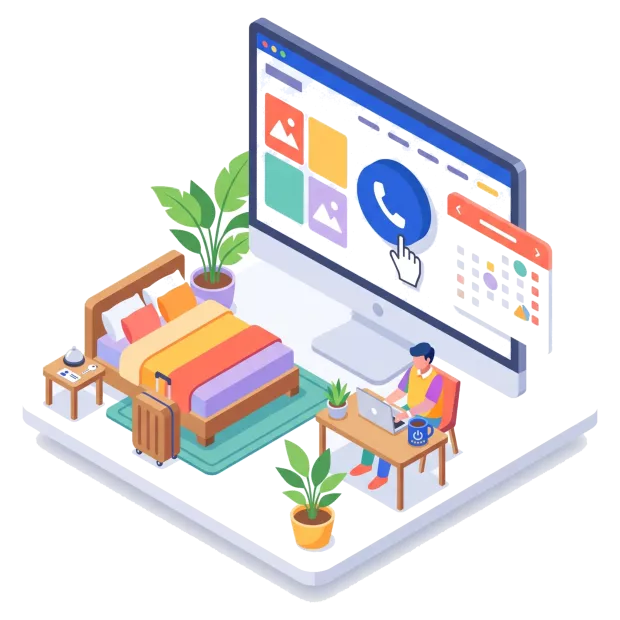 Page d’atterrissage dédiée pour une campagne Google Ads hôtel