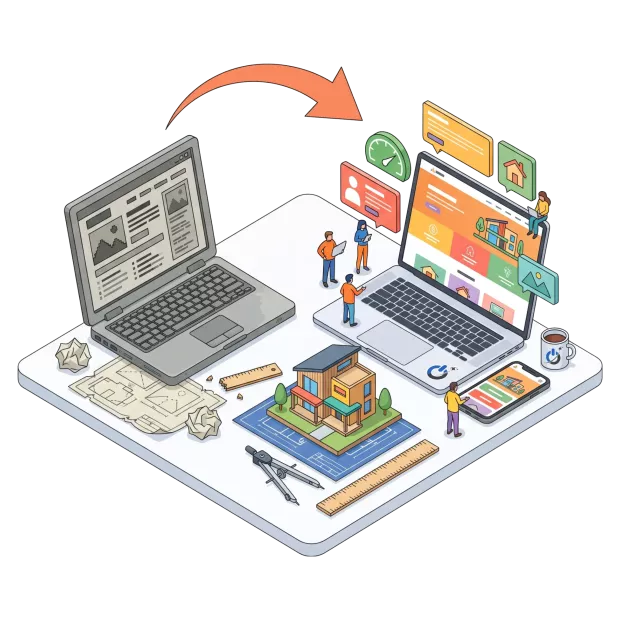 Refonte de site internet pour architecte et agence d’architecture : site modernisé et plus rapide