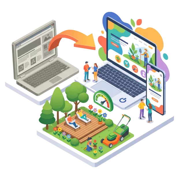 Refonte de site internet pour paysagiste et entreprise d’espaces verts : site modernisé et plus rapide