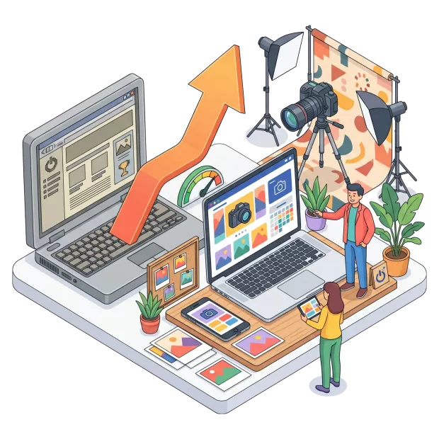 Refonte de site internet pour photographe professionnel : site modernisé et plus rapide
