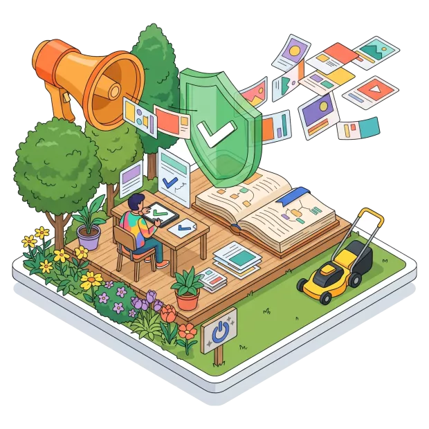 Annonces conformes aux règles de communication paysagiste