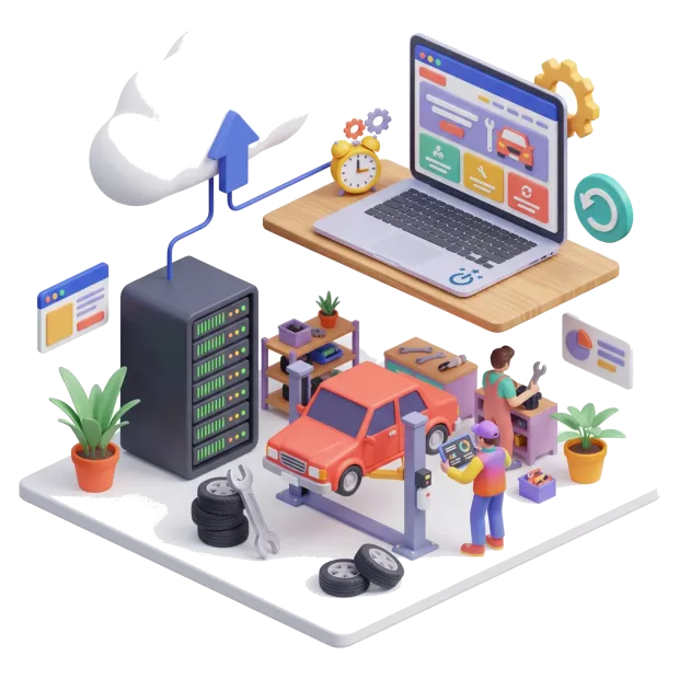 Sauvegardes quotidiennes et restauration du site internet pour garage automobile