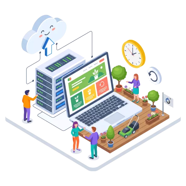 Sauvegardes quotidiennes et restauration du site internet pour paysagiste et entreprise d’espaces verts