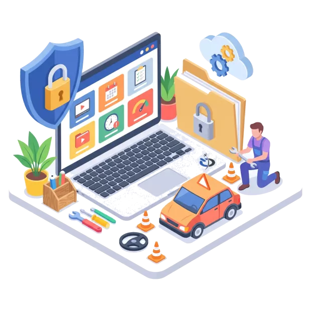Maintenance et sécurité du site internet pour auto-école ou école de conduite