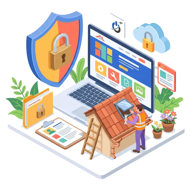 Maintenance et sécurité du site internet pour couvreur et entreprise de toiture