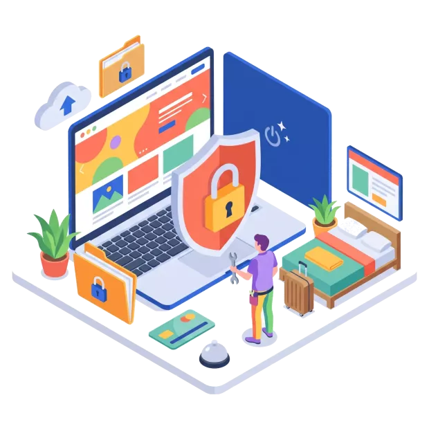 Maintenance et sécurité du site internet pour hôtel, chambre d’hôtes ou gîte