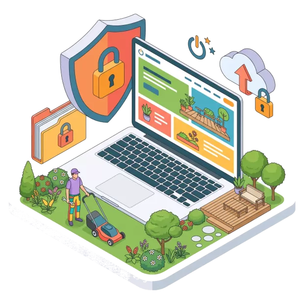 Maintenance et sécurité du site internet pour paysagiste et entreprise d’espaces verts