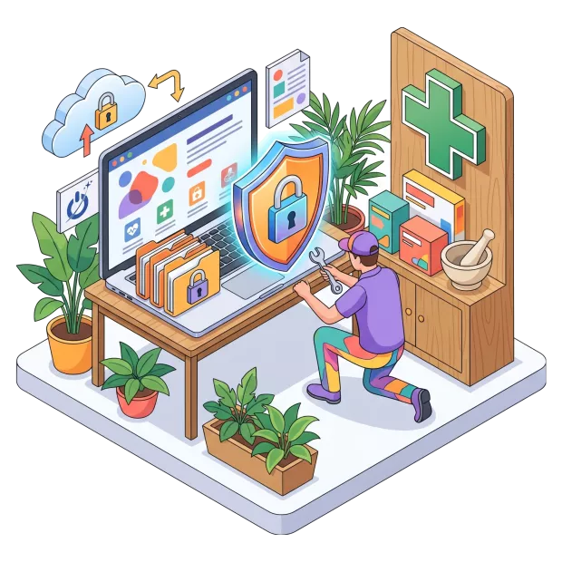 Maintenance et sécurité du site internet pour pharmacie