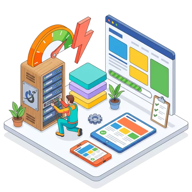 SEO technique WordPress : vitesse de chargement, cache et serveur optimisés