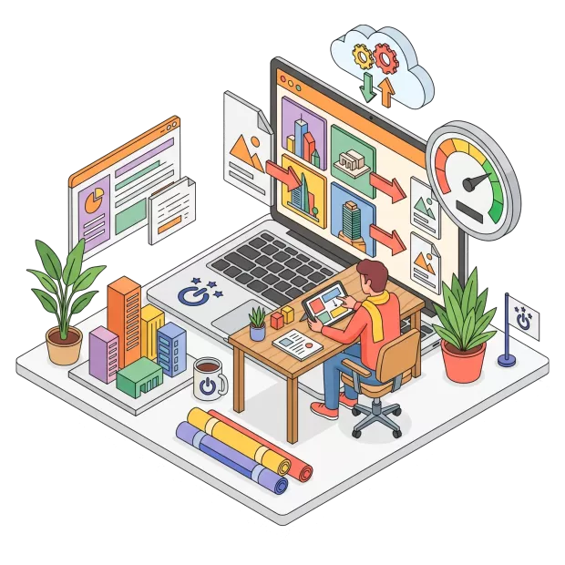 Portfolio haute définition optimisé et projets à jour sur le site d’un architecte
