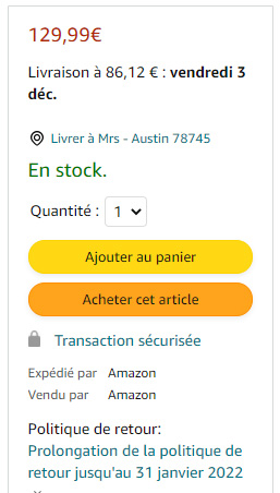 Boutons Amazon