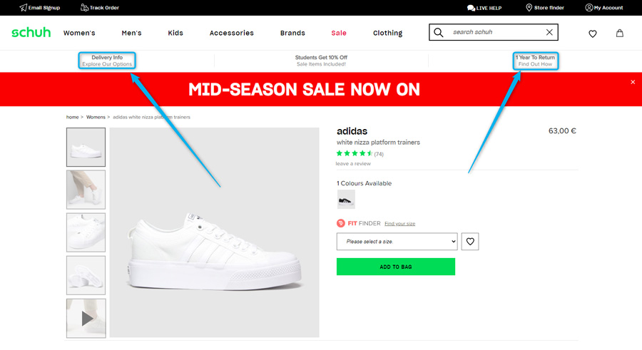 comment présenter le frais et livraison sur une fiche produit ecommerce