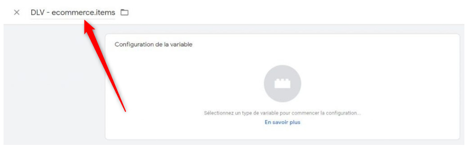 Google Analytics 4 et GTM : nommer une variable