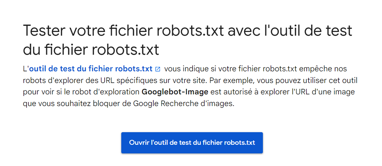 fichier robots txt