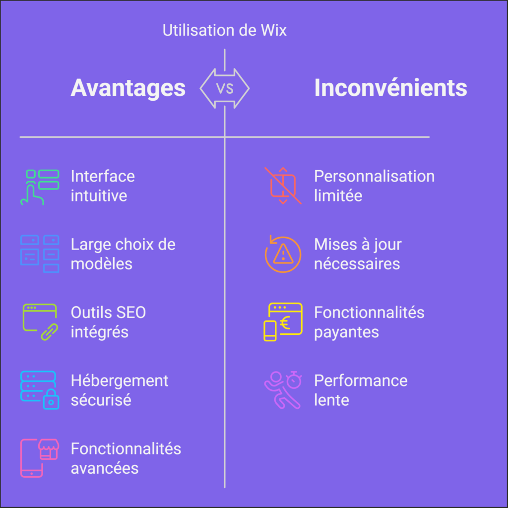 avantages inconvenients wix