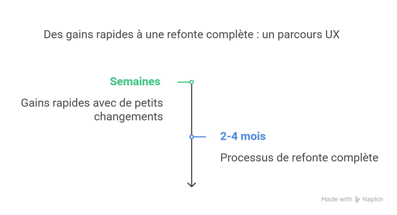 combien de temps peut on voir des resultats concrets ux