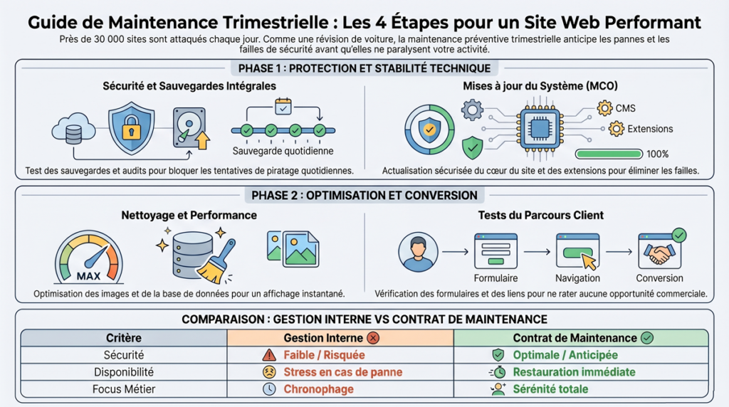 infographie maintenance trimestrielle