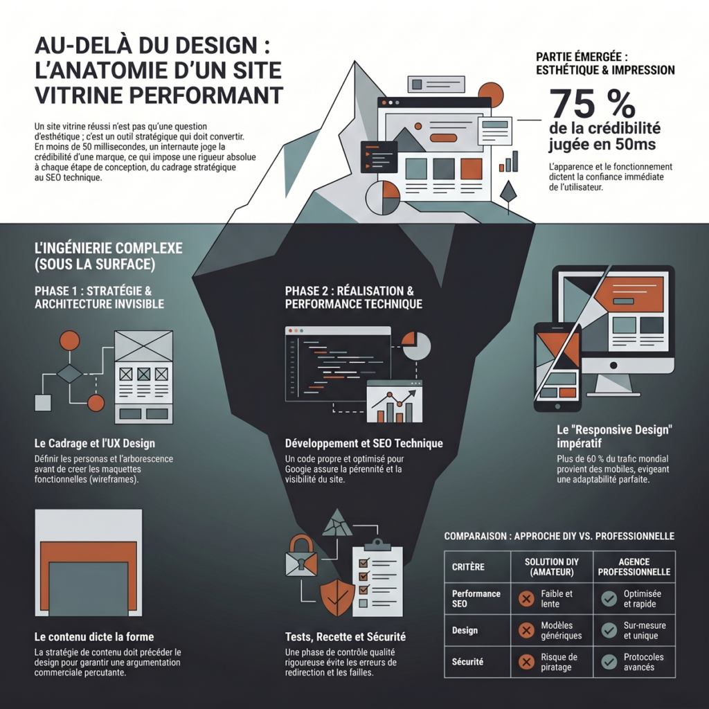 Un site vitrine, ce n’est pas “juste du design”