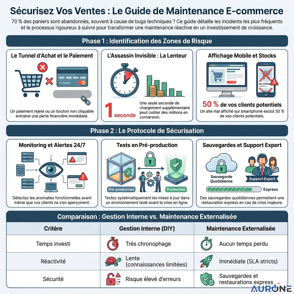 Maintenance site ecommerce