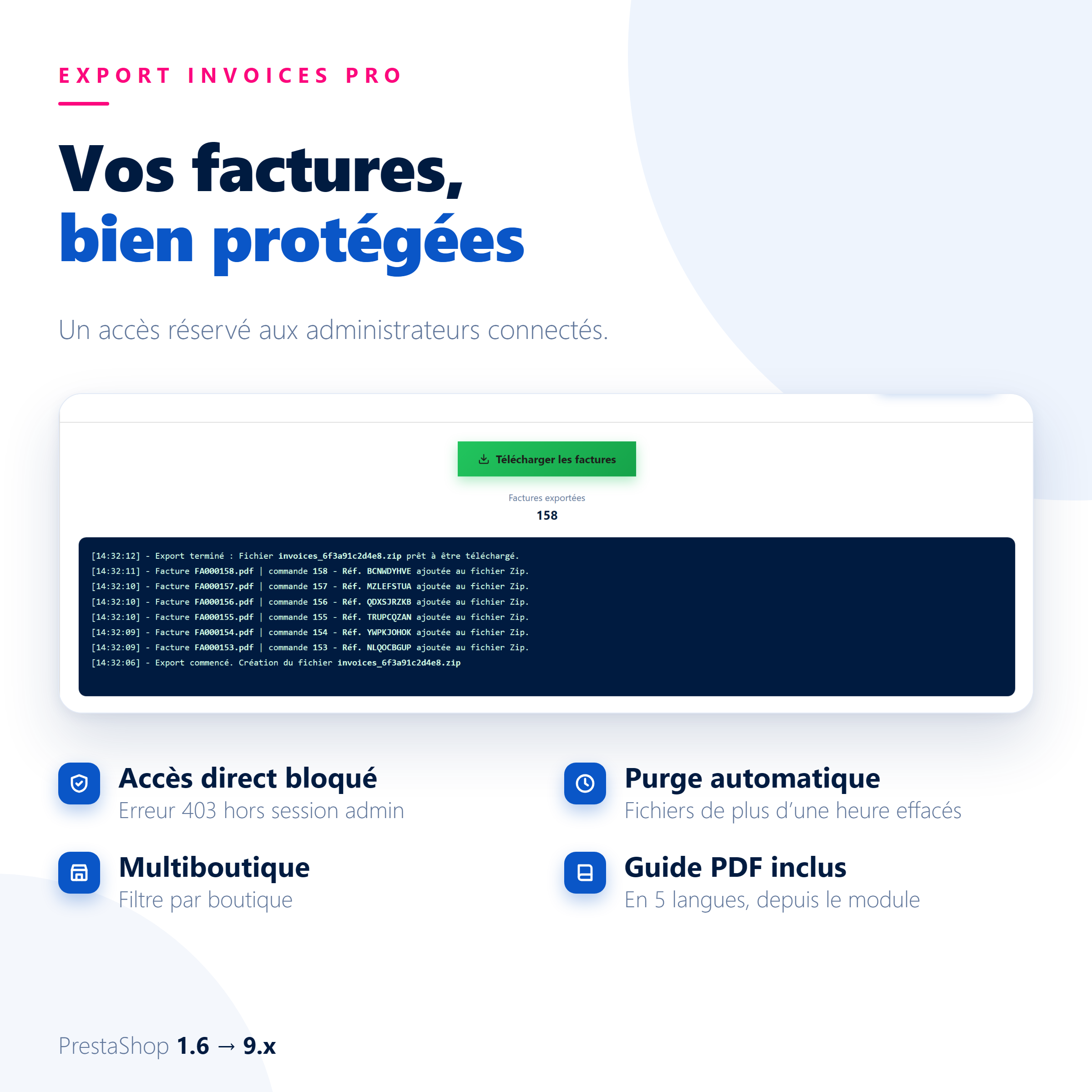 Export Invoices Pro – Export des factures PrestaShop – Image 6