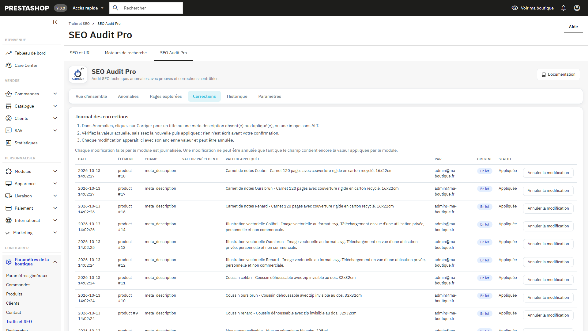 SEO Audit Pro – Module d’audit SEO PrestaShop – Image 7