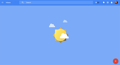 Google Inbox vide