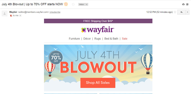 FOMO emailings