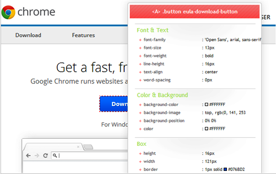 extension chrome cssview 1 Les meilleures extensions Google Chrome pour les développeurs web