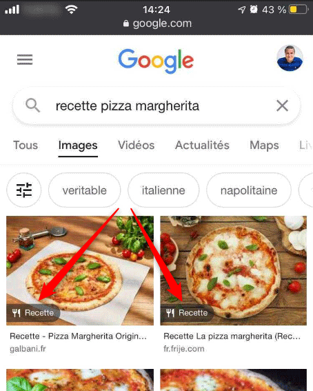 Donnée structurés Google images