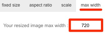 Largeur maximale image